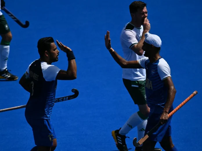 India won Ireland on Paris Olympics Pool B Hockey Match